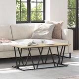 vidaXL Kavčna miza Sonoma hrast 100x50x40 cm iz inženirskega lesa in kovine | Shoptok.si