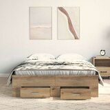 Krevet s Ladicama Artisan Hrast 120x200 cm Konstruirano drvo | shoptok.hr