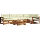  Set vanjskih sofa 6 kom. Prirodna i krem | shoptok.hr