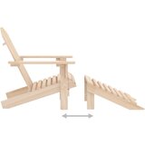  Vrtna stolica Adirondack s otomanom i stolićem od jelovine | shoptok.hr