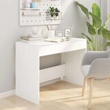 vidaXL Pisalna miza bela 101x50x76 cm iverna plošča | Shoptok.si