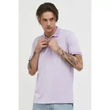 Abercrombie & Fitch Polo majica za muškarce, boja: ljubičasta, melanž