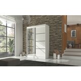 ADRK Klizni ormar s ogledalom GILTON 150 cm - BIJELA | shoptok.hr