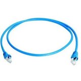 Telegärtner L00001A0087 RJ45 omrežni kabel CAT6a S/FTP 2 m modra ognjevaren, z zaščitnim zapornim zatičem, dvojno zaščiten, dvojno oklopljen, brez hal, (20416821) | Shoptok.si