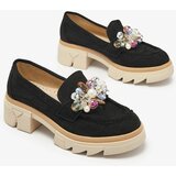 Resti Women's black openwork moccasins Peloga- Footwear | Shoptok.si