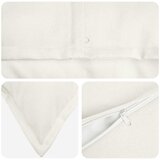  Presvlaka za jastuk 2 pcs HOUTEN Bijela 65 x 65 cm Umjetni lan | shoptok.hr