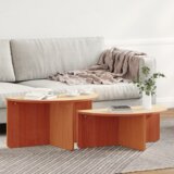  Klubska miza 2 pcs Voščeno rjava 79 x 39,5 x 40 cm, (5000073372) | Shoptok.si