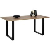 MID.YOU jedilna miza runner, les akacije, železo, 200x100 | Shoptok.si