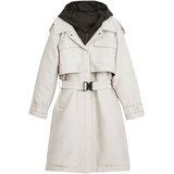 Desigual Plašči CHAQ_EMPIRE 25WWEW58 Bela Cene