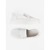 Sergio Leone White openwork women's platform shoes | Shoptok.si