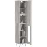 vidaXL Visoka komoda siva sonome 34 5x34x180 cm od konstruiranog drva | shoptok.hr