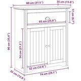vidaXL Ormar za predsoblje &quot;BODO&quot; sivi 80x35x90 cm cijene