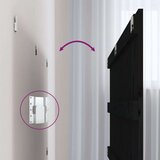  Zidno uzglavlje crni 204x3x90 cm od masivne borovine | shoptok.hr