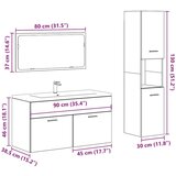  3-dijelni set kupaonskog namještaja od starog drveta | shoptok.hr