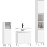 vidaXL 3-dijelni set kupaonskih ormarića bijeli od konstruiranog drva | shoptok.hr