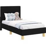 Okvir kreveta za malu djecu s naslonom Crna 70 x 140 cm tkanina | shoptok.hr