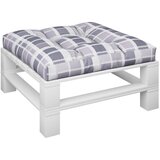  Jastuk za palete sivi karirani 70 x 70 x 12 cm od tkanine | Eponuda.com