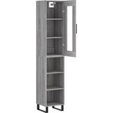  Visoka komoda siva sonome 34,5x34x180 cm od konstruiranog drva | shoptok.hr