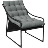  Vanjska ležaljka debeli jastuci okvir od nehrđajućeg čelika 62Š x 110D x 88V cm siva/crna Cijene