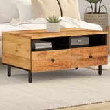 Furnova Klubska mizica 80x54x40 cm trden akacijev les, (21913667) | Shoptok.si