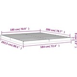  Okvir za krevet od borovine bijela 180x200 cm veliki bračni | Eponuda.com