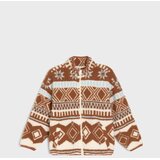 Sinsay Sherpa loose fit dukserica sa stojećim ovratnikom Slike
