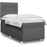  The Living Store Box spring postelja z vzmetnico temno siva 90x190 cm blago - Box Spring Postelja, (21516405) | Shoptok.si