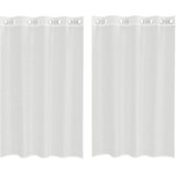 Voile zavjese s ušicama 2 kom bijele | shoptok.hr