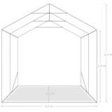  Garažni šator PVC 2,4 x 2,4 m zeleni | shoptok.hr