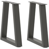  Noge za klub stolić V-oblika 2 kom antracit 38 x (42-43,3) cm čelik | shoptok.hr