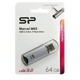 SiliconPower SP USB 3.2 FLASH DRIVE MARVEL M02 64GB SILVER | shoptok.hr