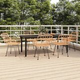  Jedilna garnitura 7-delna poli ratan | Shoptok.si