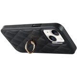 INORCO Za iPhone 13 6,1-palčni etui za telefon iz PU usnja+TPU z šivi v obliki romba, držalo za prstan, ovitek za telefon s stojalom, (22035322) | Shoptok.si