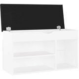  Klupa za cipele s jastukom bijela 80x30x47 cm konstruirano drvo | shoptok.hr