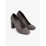 SEASTAR Suede pumps on a stiletto heel gray | Shoptok.si