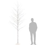  LED drvo bijele breze s 240 toplih bijelih LED žarulja 300 cm | shoptok.hr
