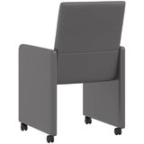  Blagovačke stolice s kotačima 2 pcs Siva 57 x 66 x 94 cm | Eponuda.com