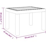  Vrtni stol bijeli 59 x 47 x40 cm PP | shoptok.hr