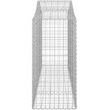  Lučne gabionske košare 8 kom 200x50x100/120cm pocinčano željezo | shoptok.hr