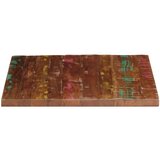 Stolna ploča 70x70x3 8 cm četvrtasta masivno obnovljeno drvo | shoptok.hr
