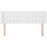  Uzglavlje s ušima bijeli 147x16x78/88 cm od umjetne kože | shoptok.hr