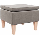  Stolac s drvenim nogama smeđe-sivi od tkanine | shoptok.hr