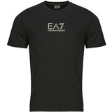 Ea7 Emporio Armani Majice s kratkimi rokavi TRAIN GOLD LABEL TEE PUNTO ROMA BIG LOGO 7M000301 Črna | Shoptok.si