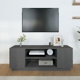 TV ormarić sivi 110 x 35 x 40,5 cm od masivne borovine | shoptok.hr