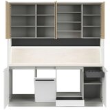 Visiona Kuhinjski Blok Brez Aparatov Milino, Bela, Siva, Hrast | Shoptok.si