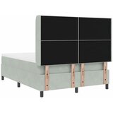  s opruga kutije Svijetlo siva 160 x 200 cm Baršun | shoptok.hr