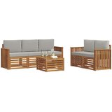  Set vanjskih sofa 6 kom. Prirodna i svjetlosiva | shoptok.hr
