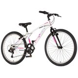 Venssini bicikl junior 24 arcadia 24" 12" v-brake 6 brzina 132-155cm (xs) belo roze 1242035 Cene