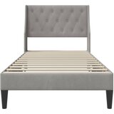  Krevetna konstrukcija Svijetlo siva 80 x 200 cm Baršun | shoptok.hr