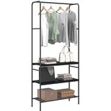  Stalak za odjeću Crni hrast 77 x 30 x 171 cm Konstruirano drvo | shoptok.hr